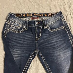 Rock Revival Women's Dark Blue Boot Cut Jeans